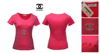 femmes chanel t-shirt populaire coton 2013 paris chanel rose